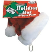 Red Faux Fur Santa Hat for Pets