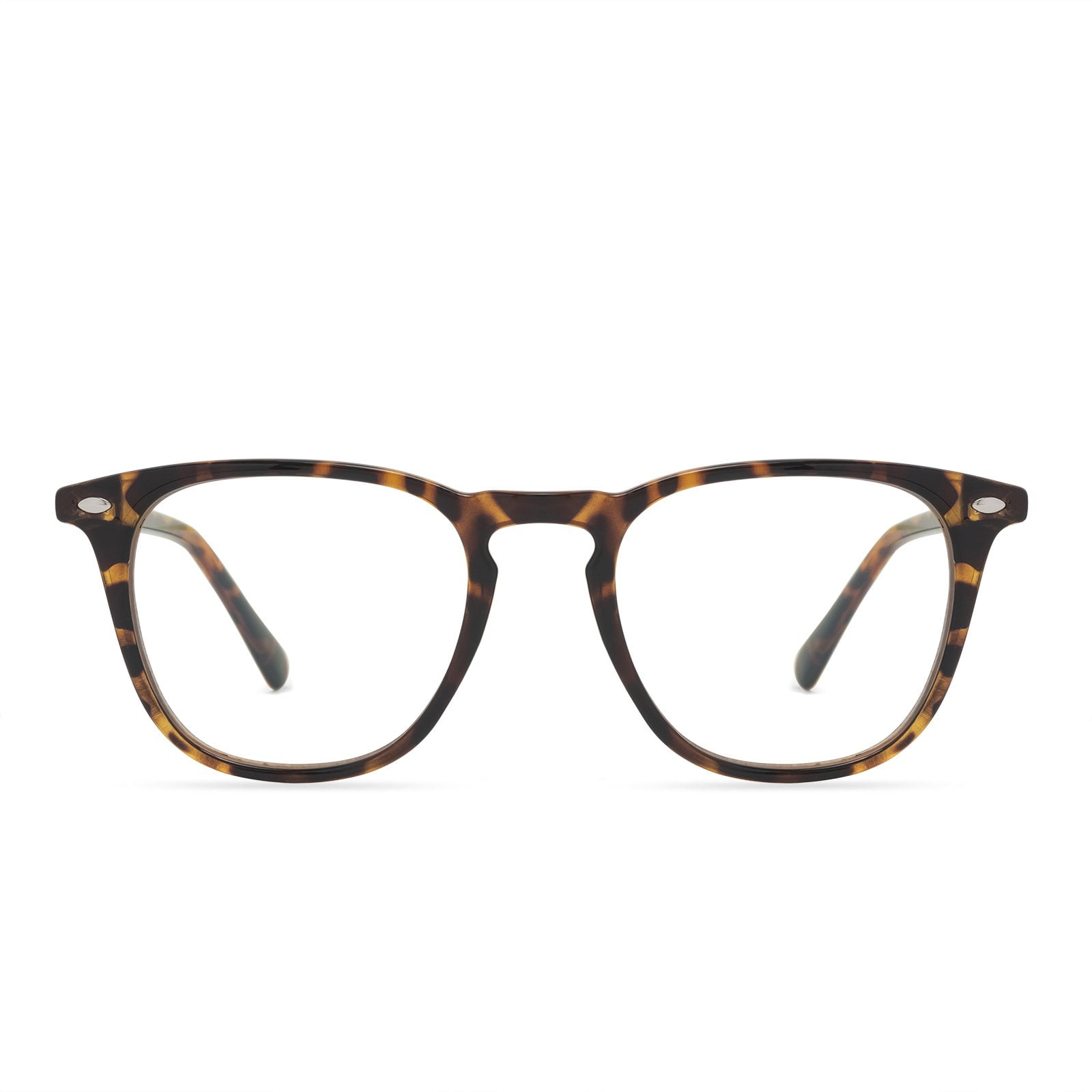 (2 pack) Men's Health Tranquility Blue Light Blocking Glasses for Computer UV and Gaming Protection by DIFF Eyewear Tortoise