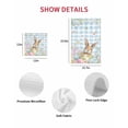 thumbnail image 7 of Easter Kitchen Dish Towels for Drying Dishes Set of 3, Spring Rabbit Eggs Seasonal Flowers Blue Lattice Waffle Weave Microfiber Hand Tea Bathroom Towels Quick Dry & Absorbent Towel 12x12, 7 of 7