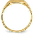 thumbnail image 2 of 14k Yellow Gold 8.5x7.0mm Closed Back Signet Ring - Ring Size 5.0, 2 of 8