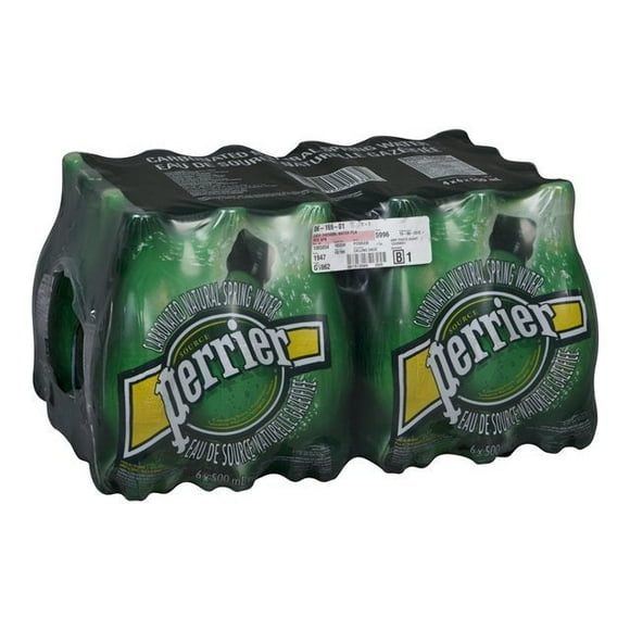 Perrier Sparkling Mineral Water, Polyethylene | 6X500ML/Unit, 4 Units/Case