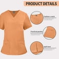 thumbnail image 4 of VIAOLI Women's Scrubs Set - Soft Stretch Medical Uniform Top & Pants for Nurses, Multi-Pocket, V-Neck, 4 of 7