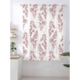 thumbnail image 2 of Sheer Curtains 72 Inches Long, Red Botanical Semi Sheer Curtains Light Filtering Window Treatment, Pastoral Elegant Spring Floral Privacy Voile Drapes for Living Room Bedroom 52x72 Inch, 2 of 7