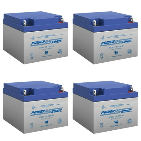 12V 26AH NB Replacement Battery Compatible with Vision CP12240 CP12240HX - 4 Pack