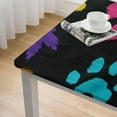 thumbnail image 5 of BANET Animal Dog Cat Paw Print Rectangle Tablecloth, Wrinkle Resistant Polyester Table Cover Stain Proof Decorative Fabric Table Cloth for Kitchen Dinning Party Camping white, 5 of 8