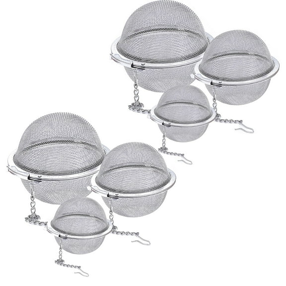 GoXteam 6Pcs Stainless Steel Tea Ball, 3 Sizes Mesh Tea Infuser Strainers, Premium Tea Filter Tea Interval Diffuser for Loose Leaf Tea and Seasoning Spices