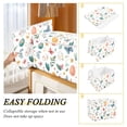 thumbnail image 2 of Yayeee Collapsible Cube Storage Bin with Lid Fabric Closet Decorative Basket with Handles, Red Easter Eggs, 2 of 7