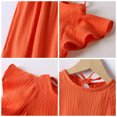 thumbnail image 5 of Fsqjgq Baby Girl Clothes Cute Easter Dresses for Girls Boho 24T Dresses for Girls Orange Toddler Girls Short Sleeve Prints Dress Dance Party Dresses Clothes 100, 5 of 9