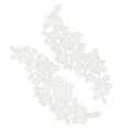 thumbnail image 3 of Adorno de Cuello de Poliéster Sonducket Bordado de Flores Blanco, 3 of 6