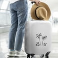 thumbnail image 2 of Stretch Luggage Cover M(22-24in)– Elastic Travel Suitcase Protector with Handle Openings & Bottom Closure, Washable Polyester Spandex Cover for 18"-32" Suitcases, S/M/L/XL Size, 2 of 6