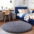 thumbnail image 3 of SARAG 4x4ft Circle Rug for Bedroom,Furry Carpet for Children Kids Room,Cute Soft Shaggy Area Rug for Girls,Light Gray, 3 of 8