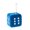 Blue, variant on Staron Dice Shaped Hanging Ornament, Soft Stuffed Cute Game Prop Decorative Pendant, Built-In Cord for Car Interior Home Decoration