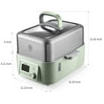 thumbnail image 6 of BUYDEEM Digital Multifunctional Food Steamer for Cooking, 5-Quart, Cozy Greenish, 6 of 9