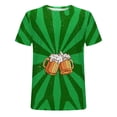 thumbnail image 5 of Fridja Gym T-Shirts pour Hommes Été Décontracté Surdimensionné Ample Manches Courtes Col Rond Hauts Amusants Imprimé Bière Graphiques T-Shirts Habillés Confortables Hauts pour Sport Mise en Forme (Vert, 4TG) (Vert, 4TG), 5 of 5