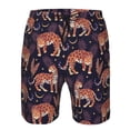 thumbnail image 3 of Balery Leopard Print Traje de Baño Estilo Hawaiano para Hombre, Shorts de Secado Rápido con Bolsillos-3X-Large, 3 of 6