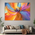thumbnail image 6 of Mudket Colorful Abstract Flower Canvas Wall Art, Framed Floral Print, Ready to Hang Wall Decor for Living Room Bedroom, Modern Vibrant Botanical Artwork - 12"L x 8"W, 6 of 10