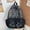 Black, variant on PRIYAL Cute Star Backpack, Grunge Goth Denim Bookbag, Punk Emo Backpack for Men and Women,Fashion Backpack