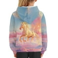 thumbnail image 4 of DISNIMO Girls Horse Hoodies Size 6-7 Pullover Hoodie Boys and Girls Matching Hoodies for Kids Hoodie Sweatshirt with Hoodies Sweatshirts with Pockets for Girls Children Fall Clothes Soft, 4 of 7