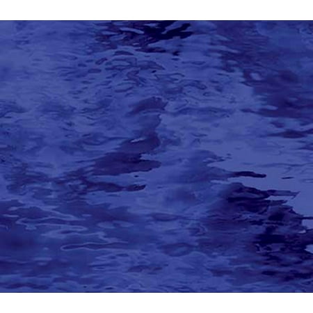 OCEANSIDE STAINED/FUSING GLASS SHEETS - NAVY BLUE WATERGLASS FUSIBLE (Small 8" x 10")