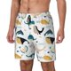 thumbnail image 1 of Balery Cute Whale Bañador para hombre, shorts de playa de secado rápido con entrepierna y forro de compresión-3X-Large, 1 of 6