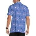 thumbnail image 5 of Iceglad Golf Shirts for Men Short Sleeve Dry Fit Print Performance Moisture Wicking Polo Shirt, 5 of 7