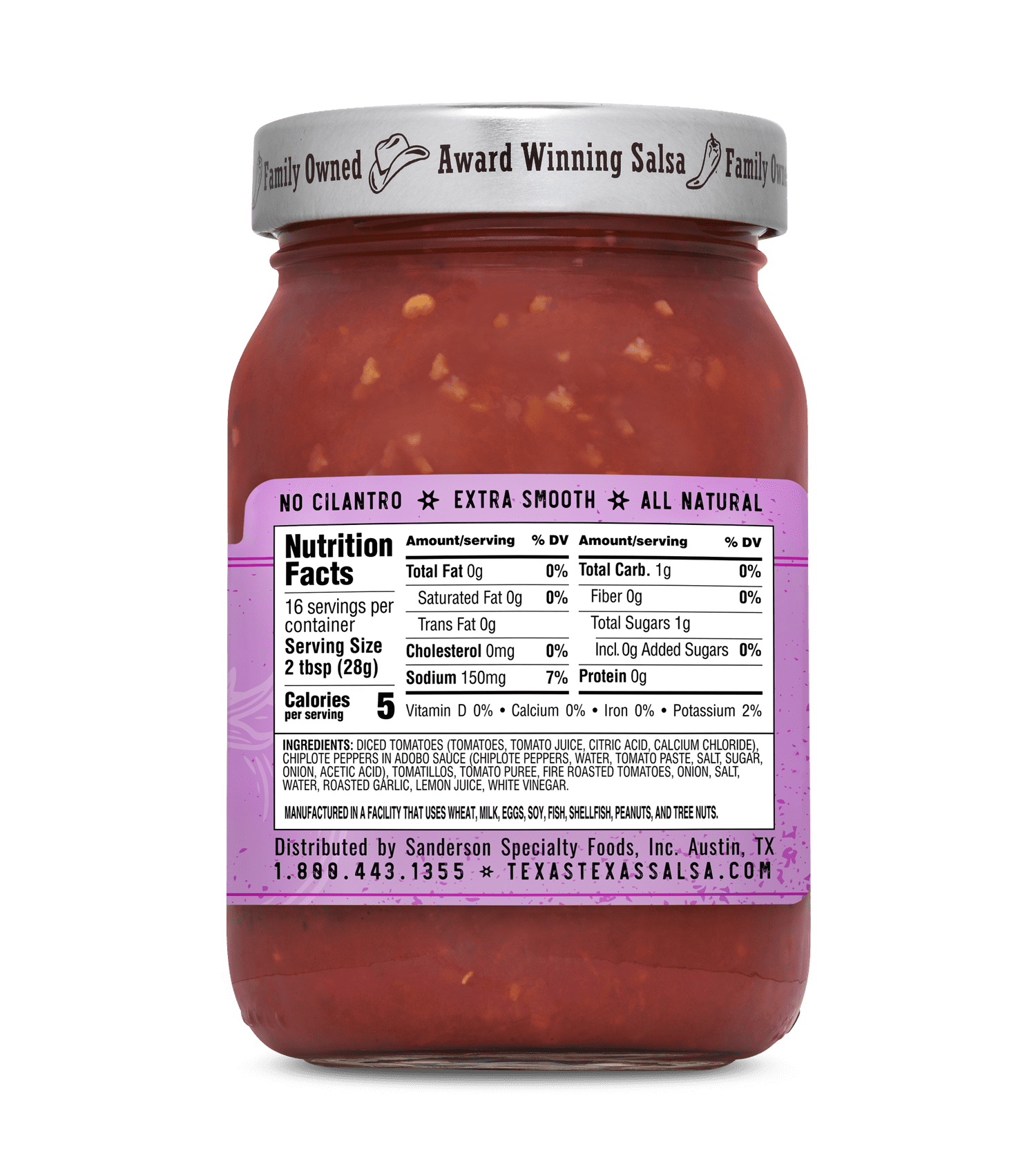 (3 pack) Texas Texas Taco Truck Style Salsa, Medium, 16 oz Jar