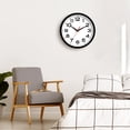 thumbnail image 2 of Reloj de pared Roymine, silencioso, no hace tictac, 20 cm, funciona con pilas, 2 of 9