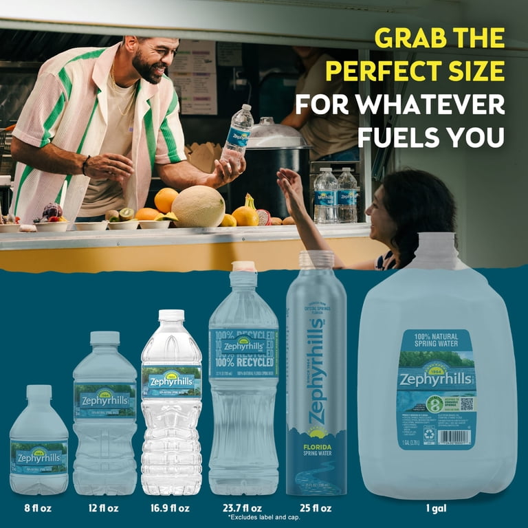 Zephyrhills Natural Spring Water 2.5 Gallon Bottle, Pure Crisp