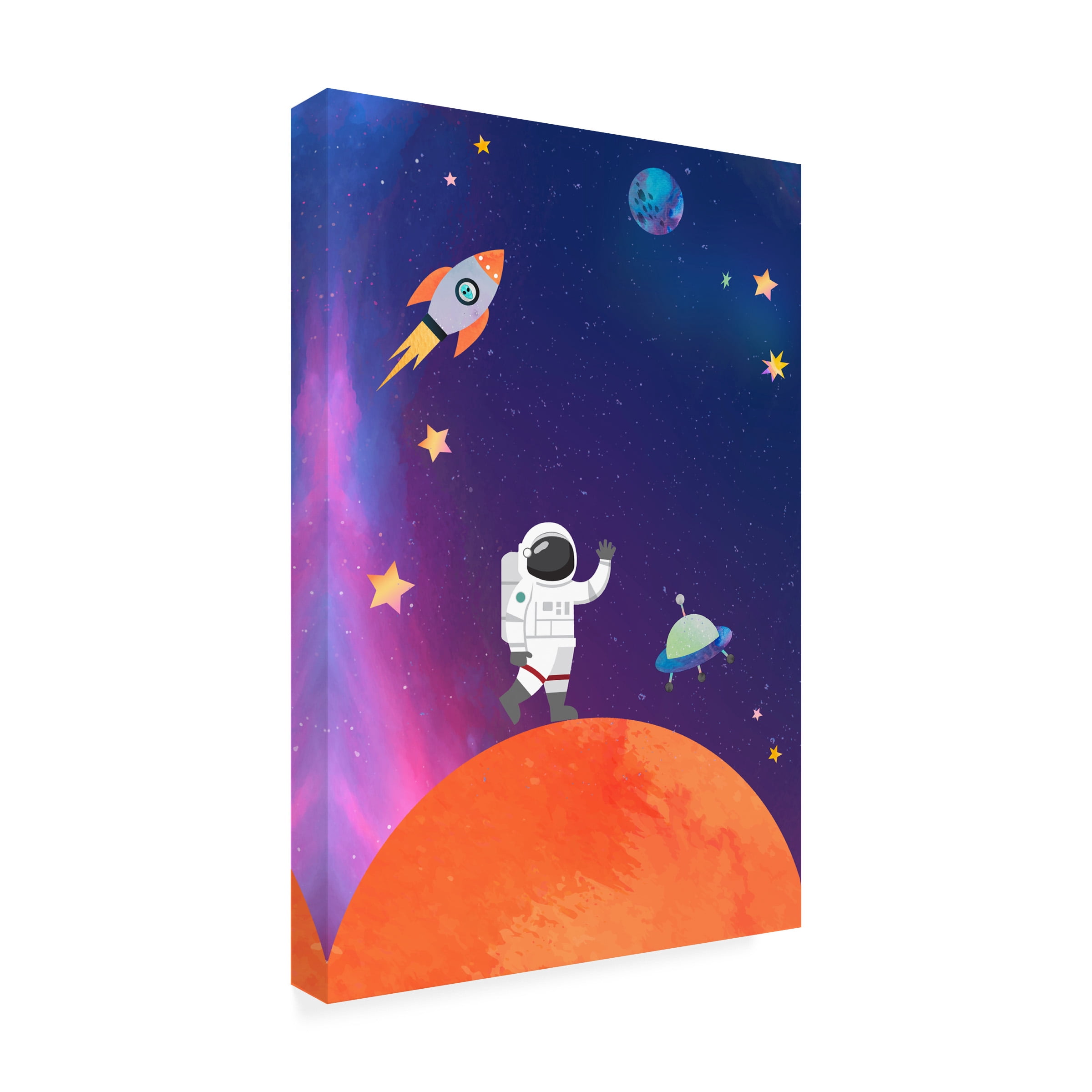 The Font Diva 'Galaxy Guy' Canvas Art