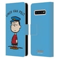 thumbnail image 1 of Head Case Designs Officially Licensed Peanuts Characters Linus van Pelt Leather Book Wallet Case Cover Compatible with Samsung Samsung Galaxy S10, 1 of 6