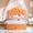 Orange, variant on Twin Size Bed Frame with LED Lights & Velvet Crystal Button Headboard, Upholstered Princess/Girl Platform Bed with Storage Drawer, Noise Free, No Box Spring Needed