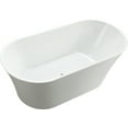 thumbnail image 4 of Vanity Art 62" x 30" Acrylic Freestanding Bathtub Contemporary Soaking Tub with Pop-Up Drain, VA6809, 4 of 10
