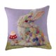 thumbnail image 2 of CaiYueKe Easter Rabbit Floral Pillow Cover - Sofa Cushion Case Home Decor Throw Pillow for Living Room Couch Bedroom Outdoor Indoor Decorative Accent Spring Holiday Farmhouse Decor, 2 of 8