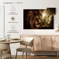 thumbnail image 5 of Elephant Stock Stormy Sky Lion Wall Art - Horizontal Canvas Wall Art - Living Room Wall Decor - Animal Canvas - Brown And Beige Decor - 24" x 16", 5 of 8