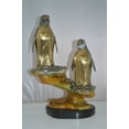 thumbnail image 4 of Two Penguins Bronze Statue -  Size: 16"L x 10"W x 12"H., 4 of 12