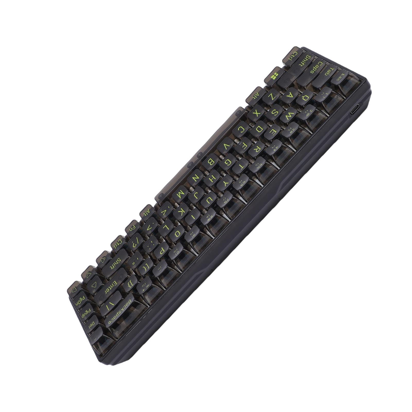 RGB Keyboard, 60% Mechanical Keyboard 68 Keys Ergonomic Clear Keycaps  for PC Laptop