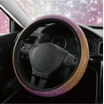 thumbnail image 3 of Auto Drive Bling Diamond Steering Wheel Cover, Sparkly Crystal Grip, Universal Fit for Cars,SUVs Pink Orange, 3 of 8