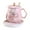 Pink, variant on Grey Desktop Coffee Mug Warmer Set 400Ml With Smart Temperature Control For Beverages