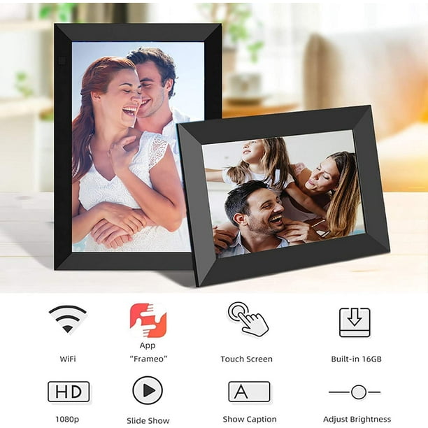 Cadre photo numérique avec WiFi et application Frameo - Cadre photo - 10,1  pouces 
