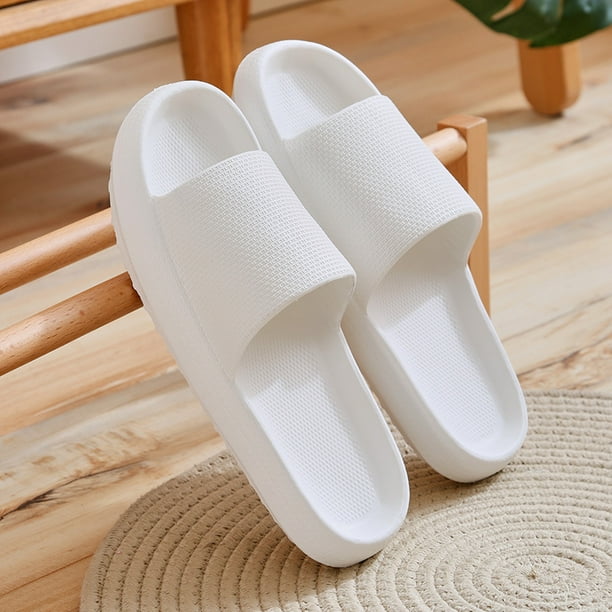 Pantuflas de baño,pantuflas mujer,pantuflas hombre,zapatillas de baño de playa,Parte inferior gruesa súper suave antideslizante. Xishao Zapatillas
