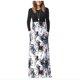 thumbnail image 2 of Vestido holgado de cintura alta con estampado de retazos de Color de manga larga y cuello redondo para mujer de primavera y otoño Pompotops  hdfakjf5402, 2 of 8