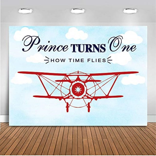 airplane baby shower backdrop