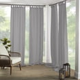 thumbnail image 1 of Home Fashions Indoor/Outdoor Solid Tab Top Single Panel Window Curtain Drape x &#, 1 of 9