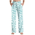 thumbnail image 2 of hotojiny Men's Pajama Pants Soft Pjs Lounge Bottoms with Pockets Comfortable Heart Elastic Waist Sleepwear for Men S-3XL, 2 of 5