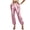 Pink plus size harem pants a1, variant on Cagogo Women's Plus Size Harem Pants Elastic Waist Flowy Casual Lounge Trousers Loose Wide Leg Palazzo Pants for Party Beach Work, Gold XS