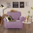 thumbnail image 3 of Housse de Chaise Extensible, Housses de Canapé Hydrofuges, Anti-Chien, Chat, Animal de Compagnie, Housses de Sofa et de Chaise, Protecteurs (Chaise, Violet Pâle), 3 of 7