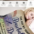 thumbnail image 5 of Baseball Blanket Dad Gifts from Daughter Son Best Dad Ever Gifts Throw Blanket for Men Birthday Christmas, 5 of 6