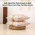 thumbnail image 6 of Boho Throw Pillow Covers 18x18 Set of 2 Burnt Orange Terracotta Rust Colored Throw Pillows Boho Home Decor for Bedroom Living Room Couch & Sofa (No Inserts), 6 of 6