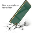 thumbnail image 4 of Case for iPhone7 Plus iPhone8 Plus, Soft Silicone Slim Case Electroplated Straight Edge Phone Case Shockproof Protective Case - Dark Green, 4 of 14