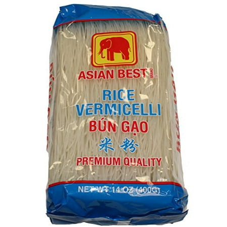 Asian Best Premium Rice Vermicelli Bun Gao 140z (3 (Best Banana Leaf Rice)